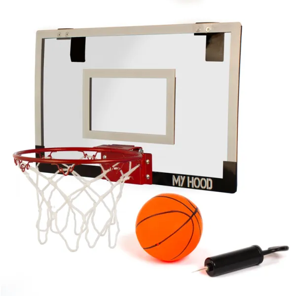 My Hood - Minibasket med plade - Inklusiv bold og boldpumpe